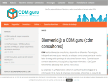 Tablet Screenshot of cdmconsultores.com